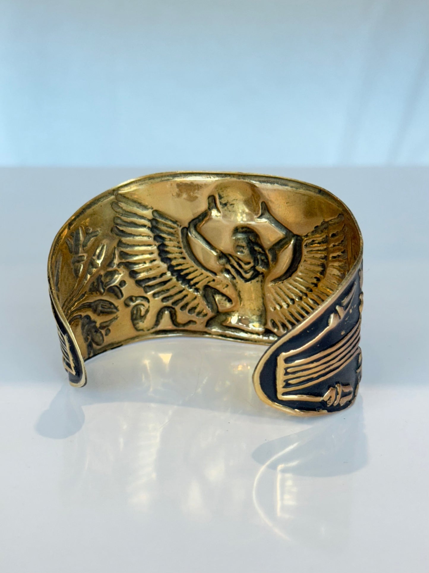Egyptian Cuff ( Brass ) Black
