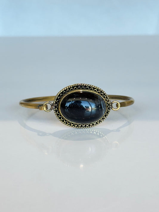 Protection Egyptian Agate Bracelet ( Brass )