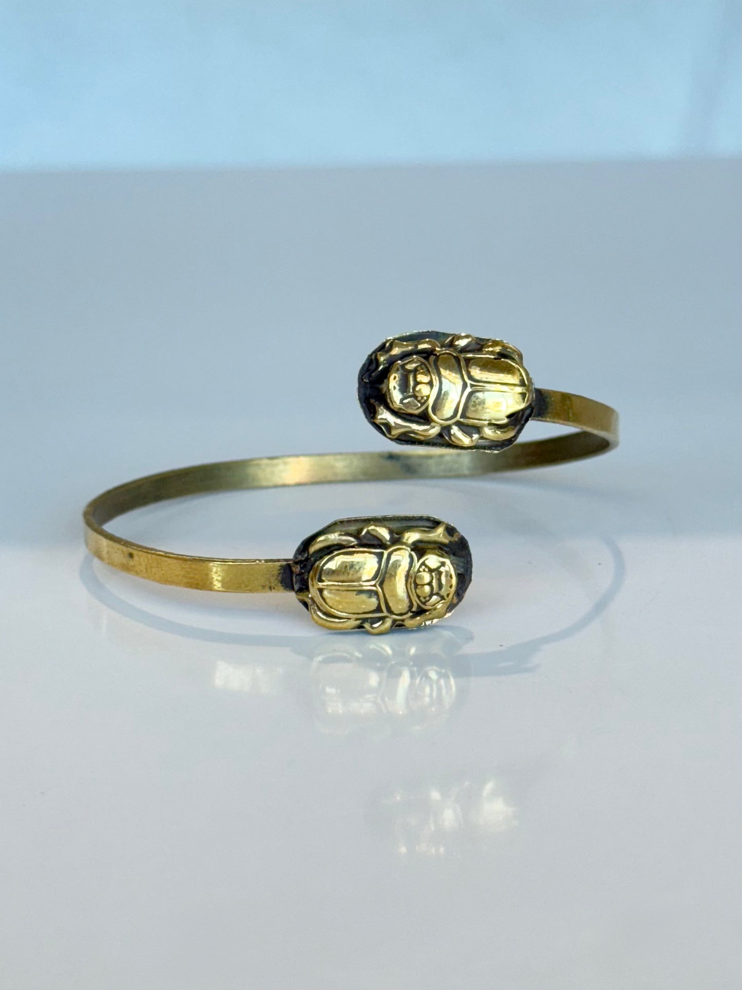 Scarab Bracelet ( Brass )