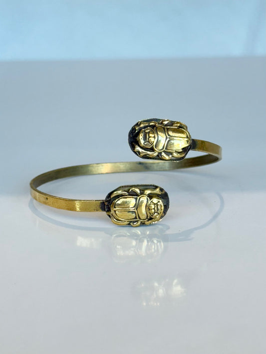Scarab Bracelet ( Brass )