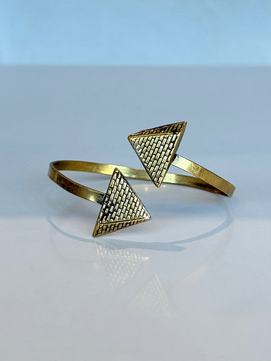 Pyramid Bracelet ( Brass )
