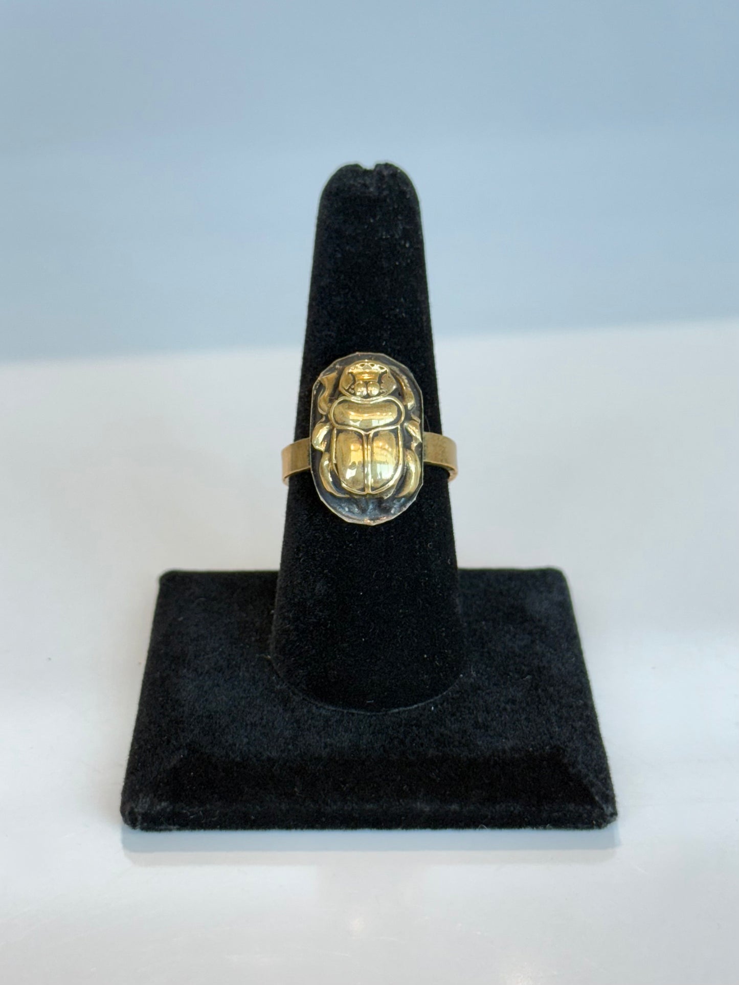 Scarab Ring ( Ajustable Size ) Brass
