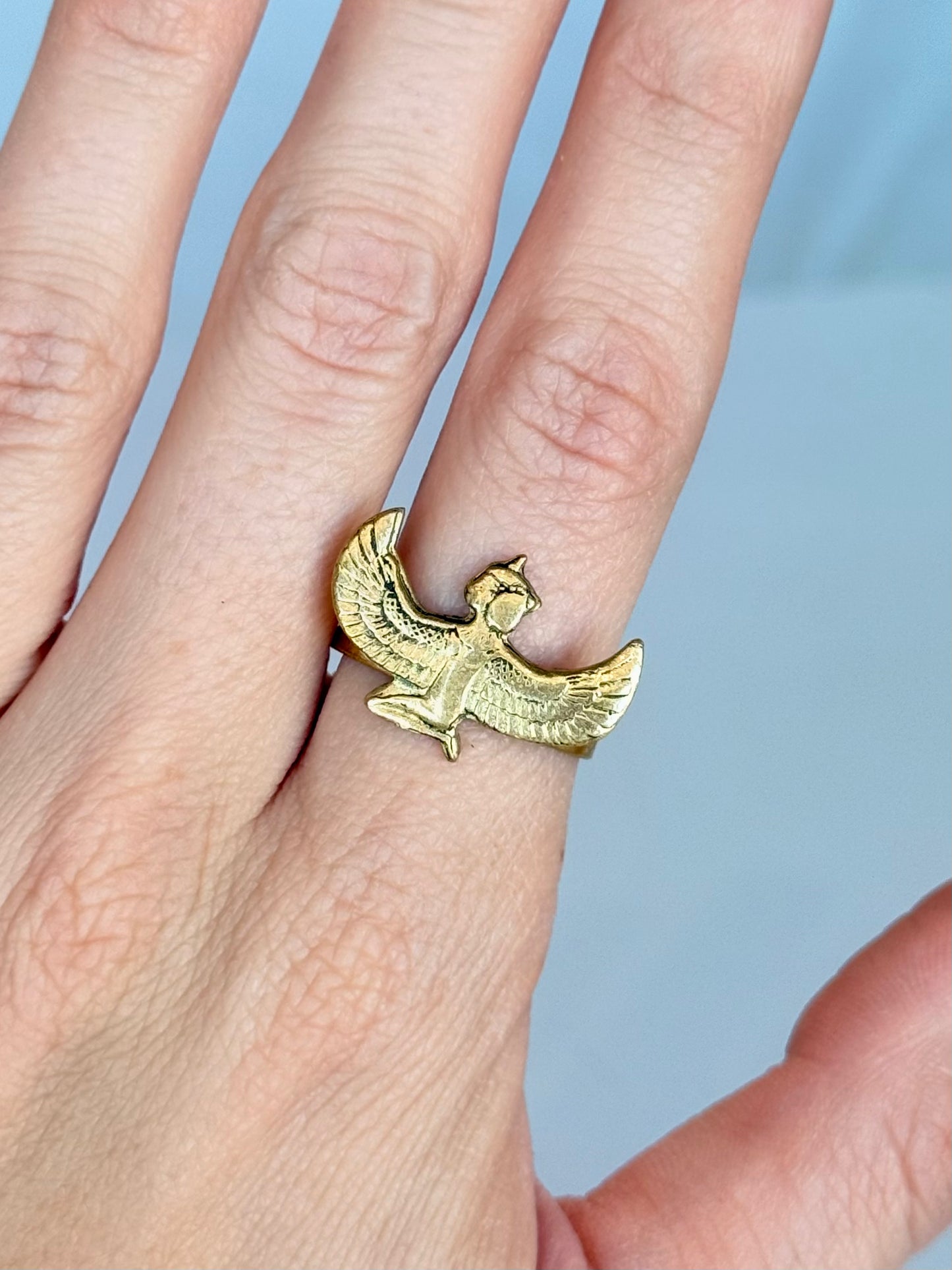 Isis Ring ( Adjustable Size ) Brass