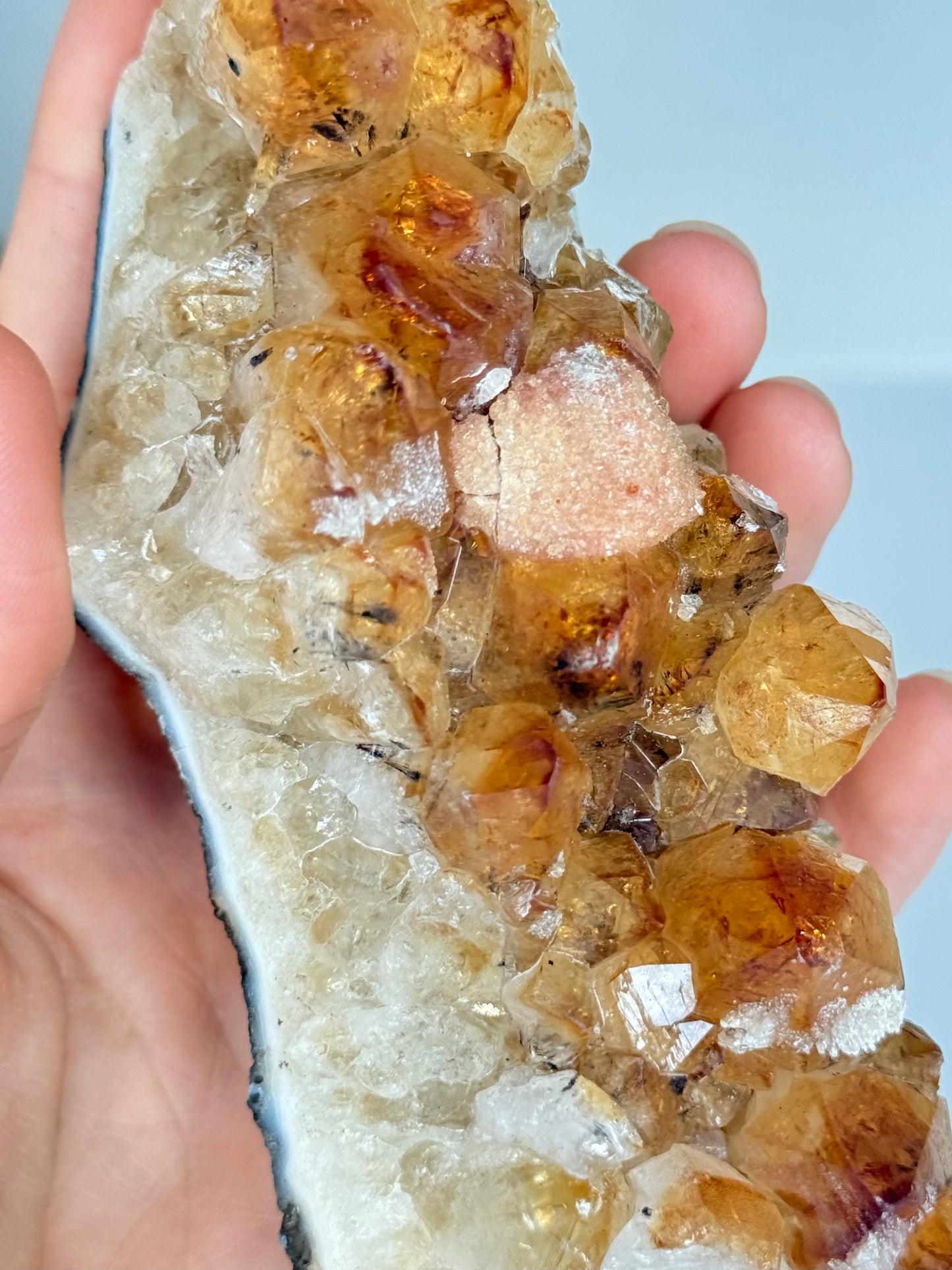 Citrine Cluster (Heat-Treated) / Clúster de Citrino (Tratado con Calor)
