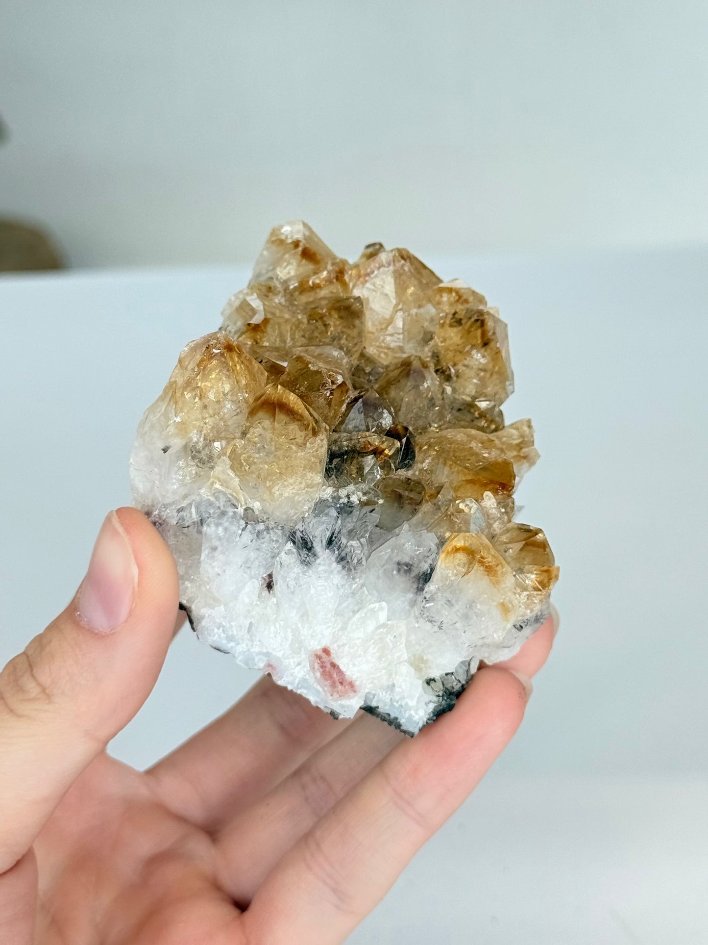 Citrine Cluster (Heat-Treated) / Clúster de Citrino (Tratado con Calor)