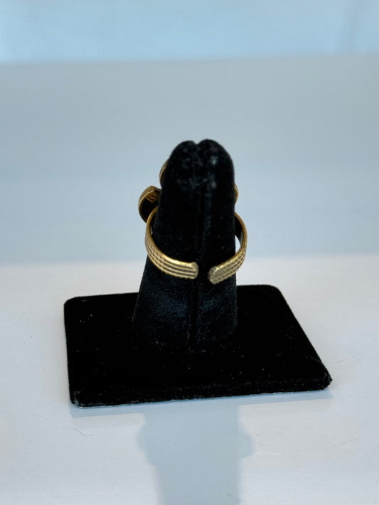 Ankh Ring ( Adjustable Size ) Brass