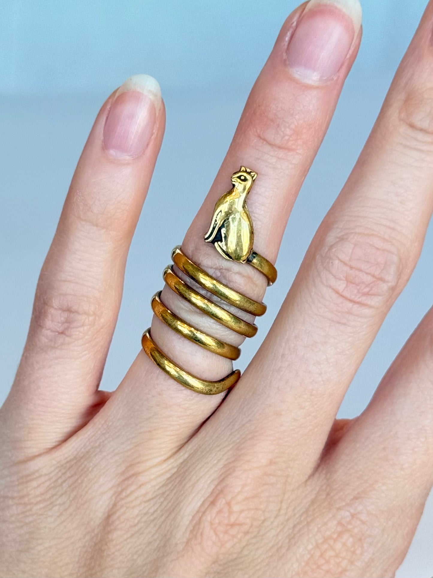 Bastet ( Adjustable Size ) Brass