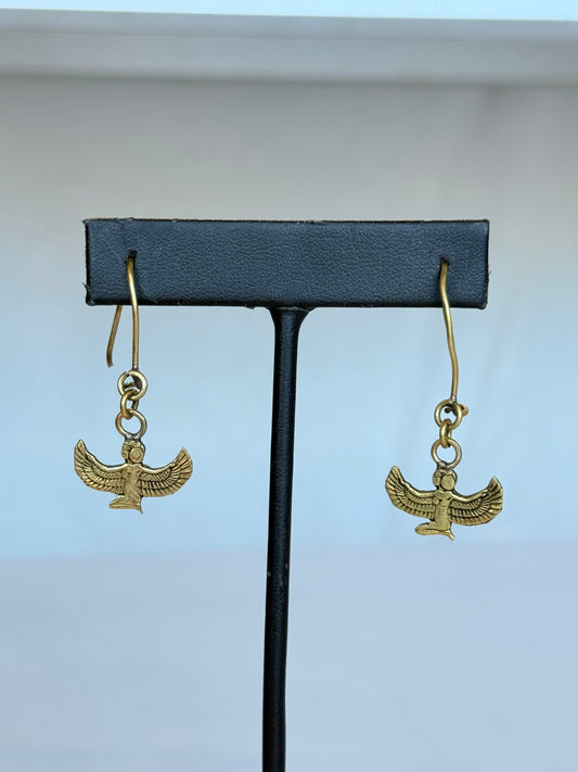 Isis Earrings ( Brass )