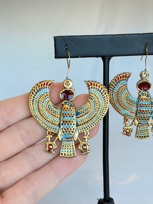 Horus Earrings ( Brass )