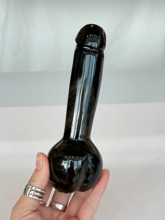 Sheen Obsidian Root Energy Sculpture