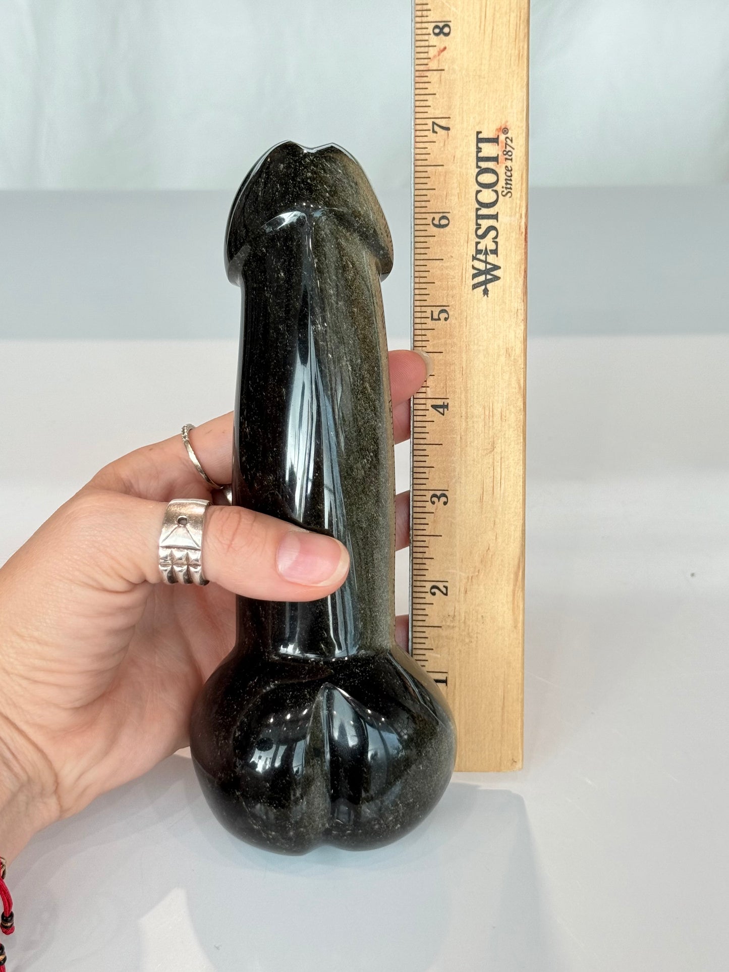 Sheen Obsidian Root Energy Sculpture