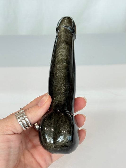 Sheen Obsidian Root Energy Sculpture