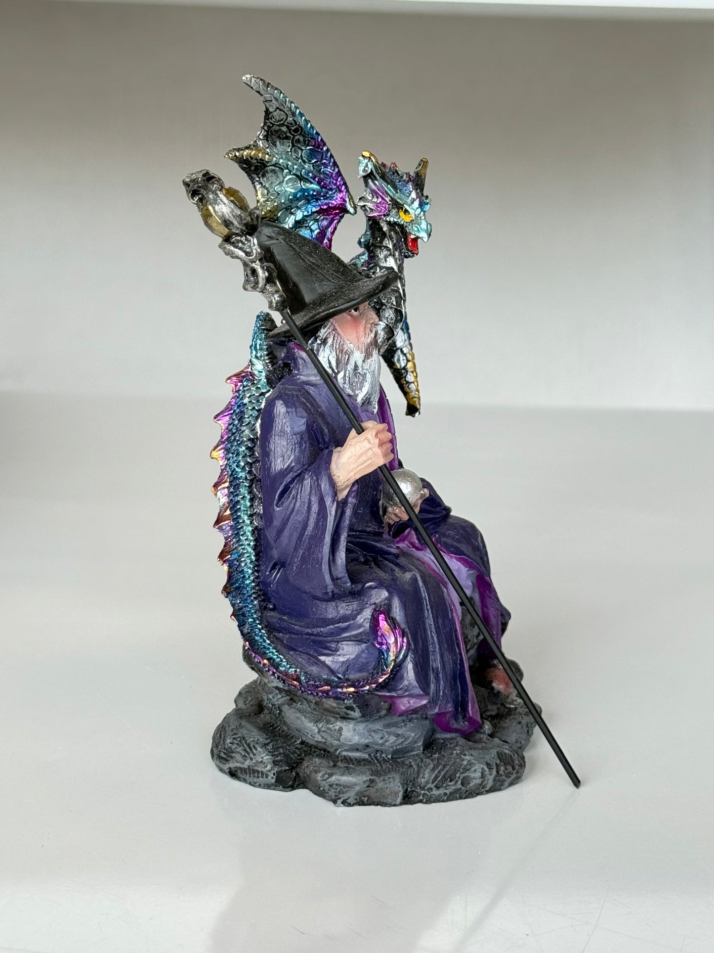 Merlin with Dragon  Figure