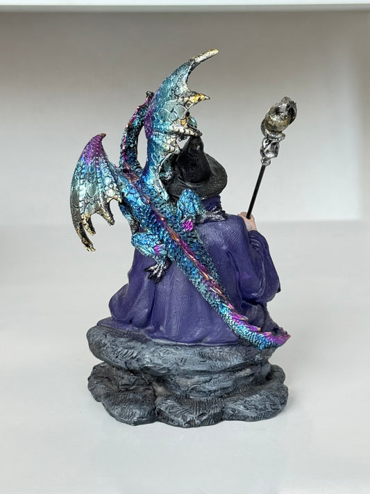 Merlin with Dragon  Figure