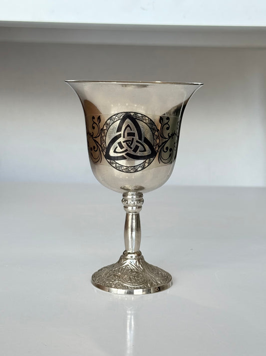 Chalice with Triquetra Symbol