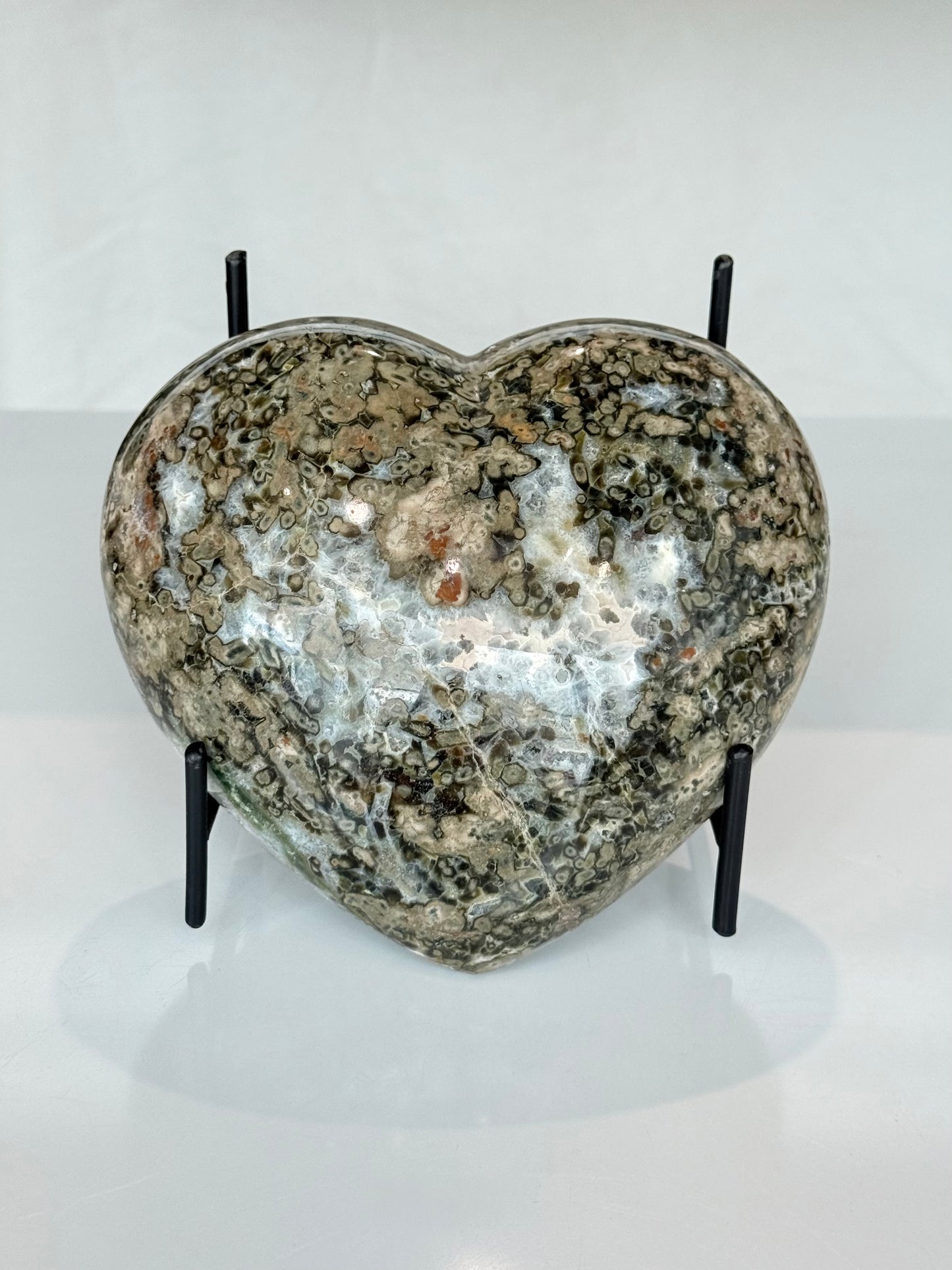 Ocean Jasper Heart ( Madagascar )
