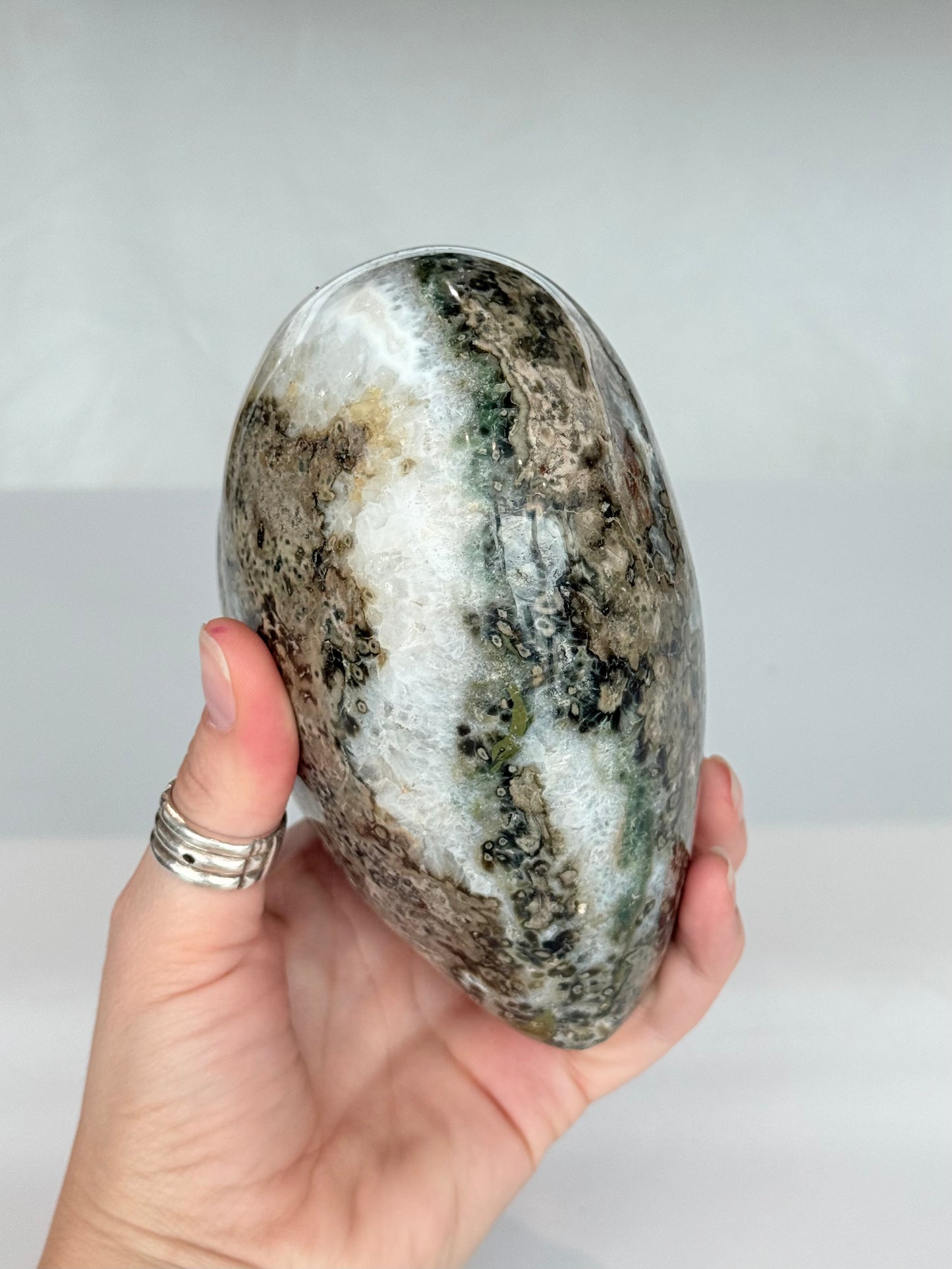 Ocean Jasper Heart ( Madagascar )