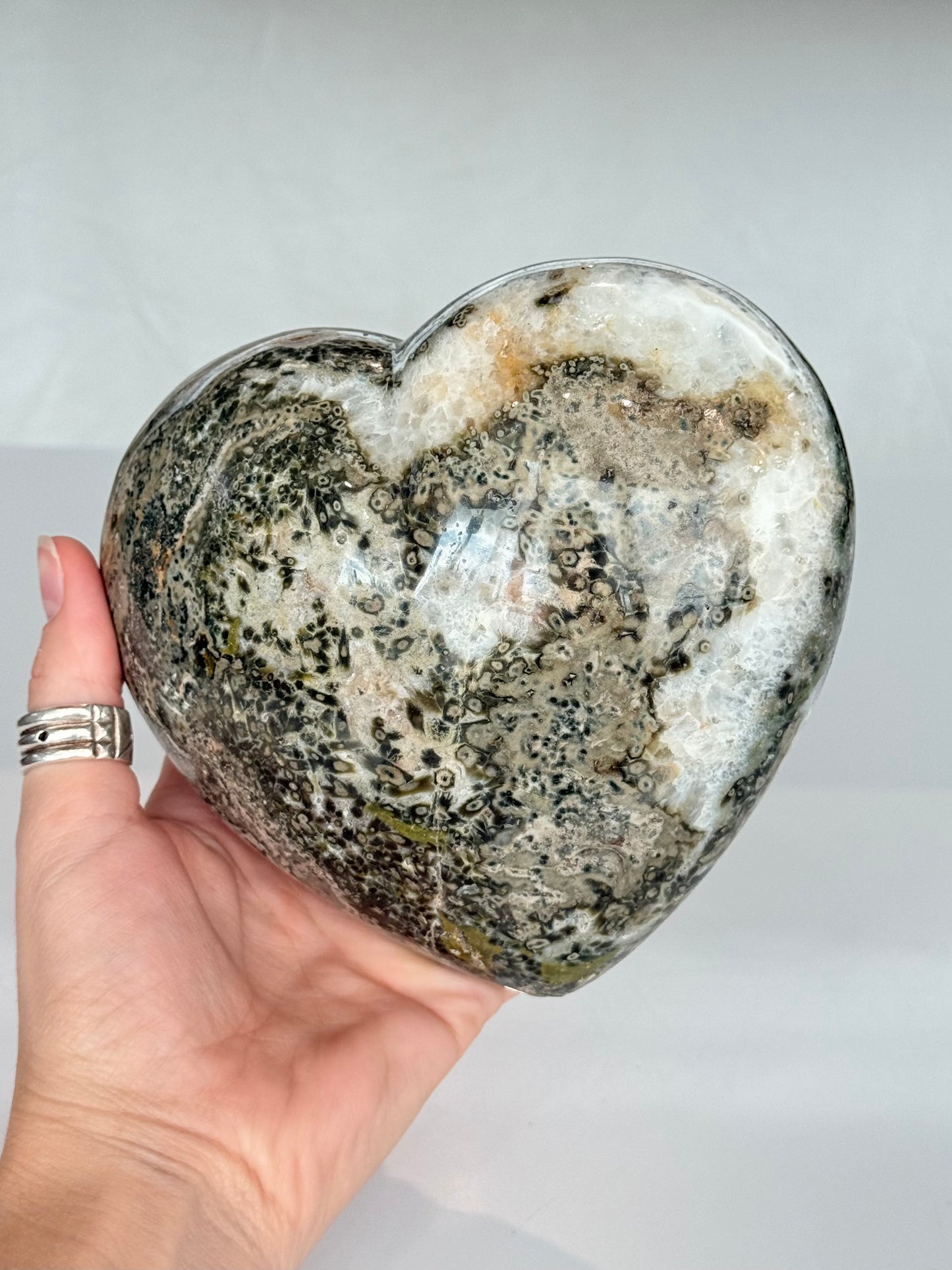 Ocean Jasper Heart ( Madagascar )