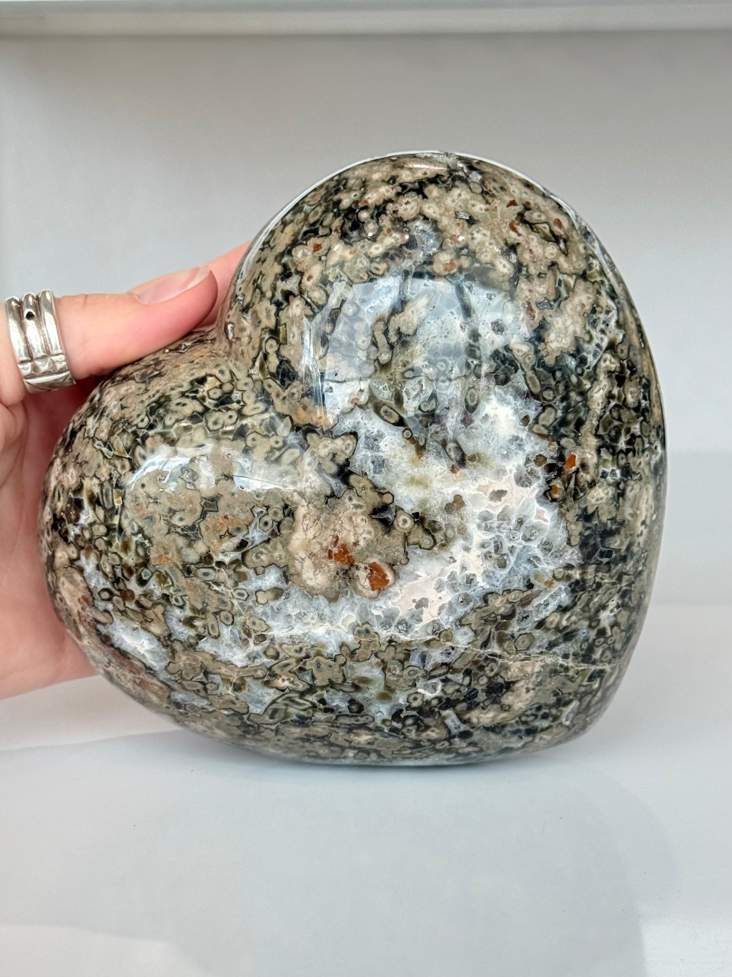Ocean Jasper Heart ( Madagascar )