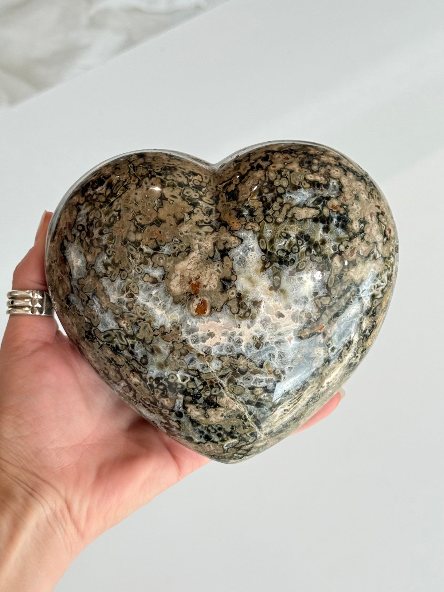 Ocean Jasper Heart ( Madagascar )