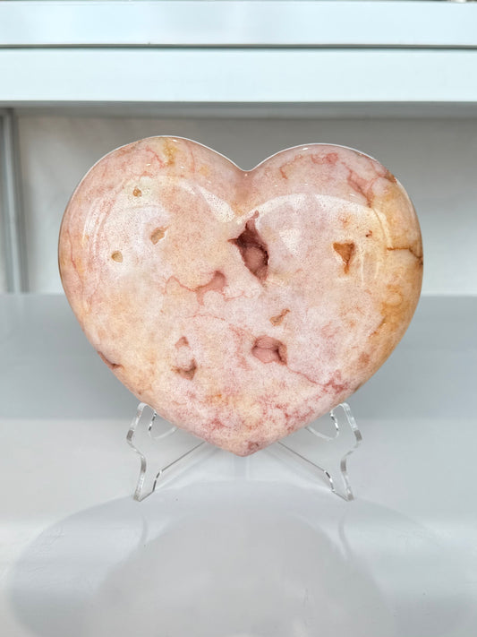 Pink Amethyst Heart ( Brazil )