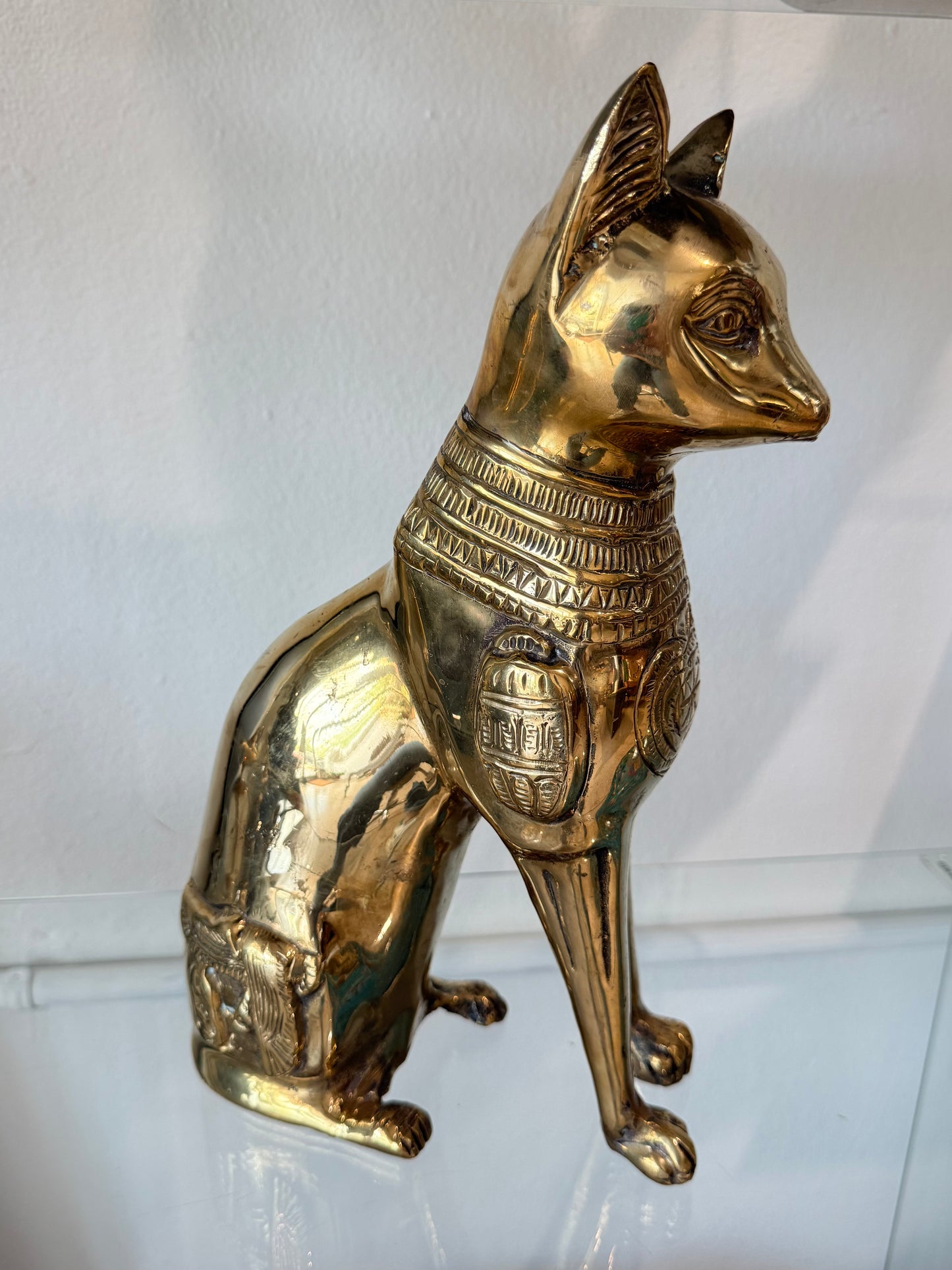 Egyptian Bastet Brass Statue | Estatua Egipcia de Bastet en Latón