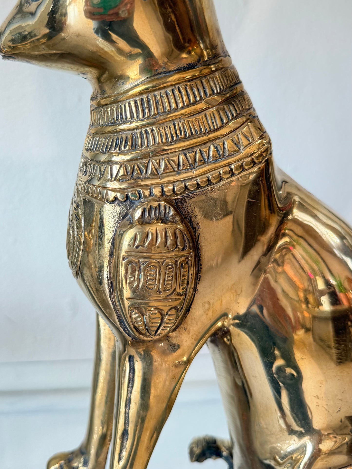 Egyptian Bastet Brass Statue | Estatua Egipcia de Bastet en Latón