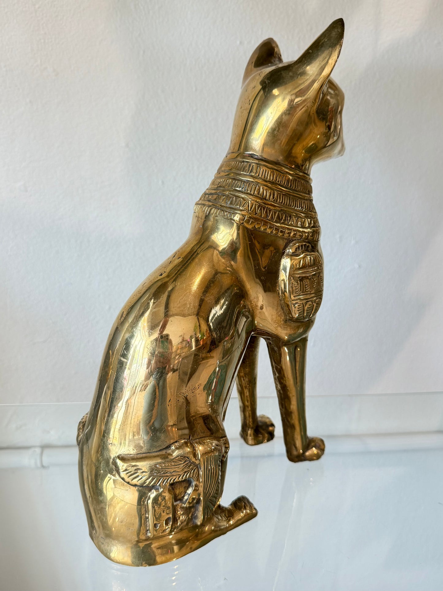 Egyptian Bastet Brass Statue | Estatua Egipcia de Bastet en Latón