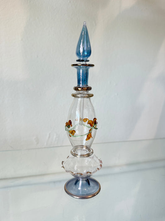 Egyptian Hand-Blown Glass Bottle
