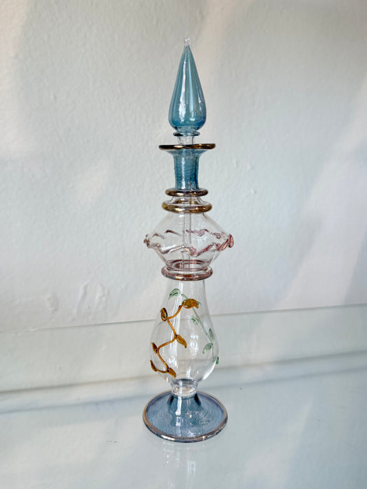 Egyptian Hand-Blown Glass Bottle
