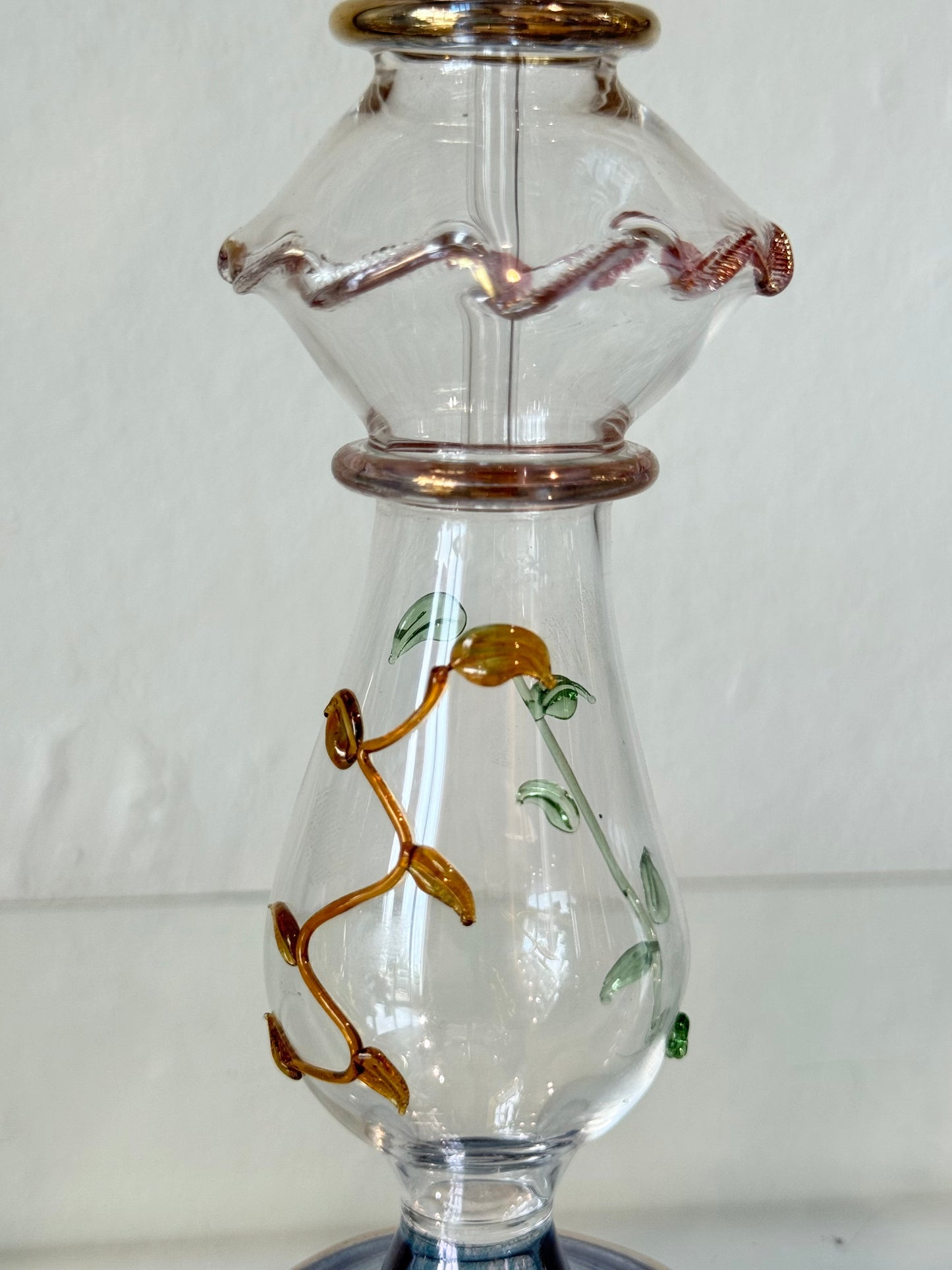 Egyptian Hand-Blown Glass Bottle