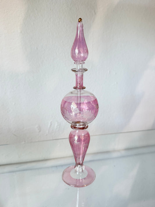 Egyptian Hand-Blown Glass Bottle