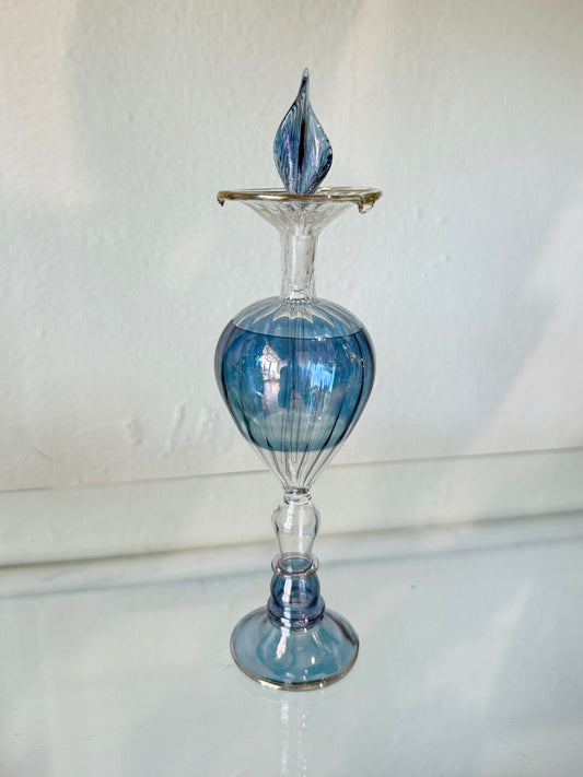 Egyptian Hand-Blown Glass Bottle