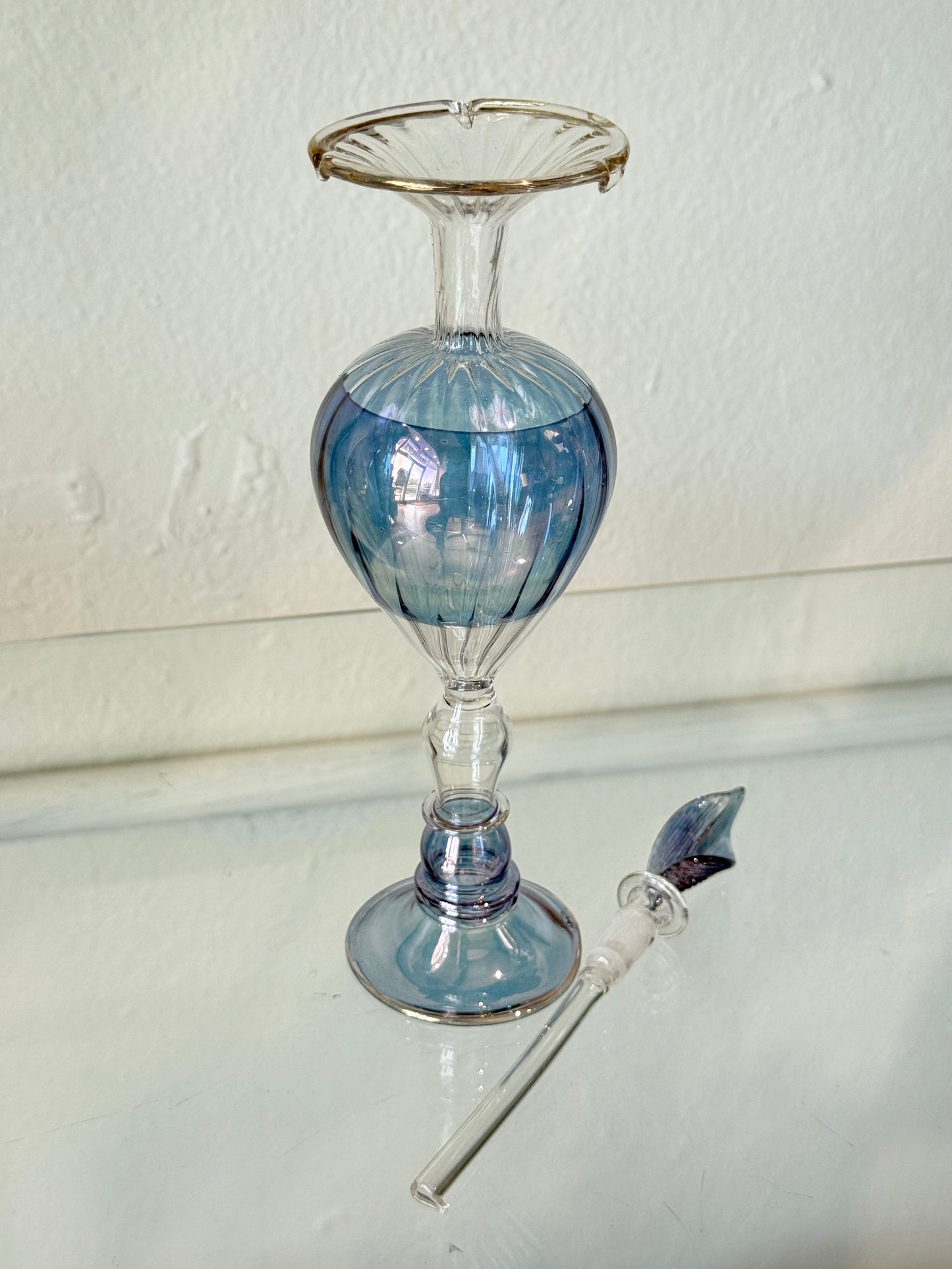 Egyptian Hand-Blown Glass Bottle