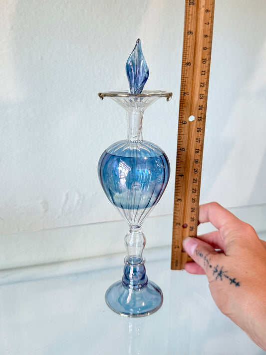 Egyptian Hand-Blown Glass Bottle