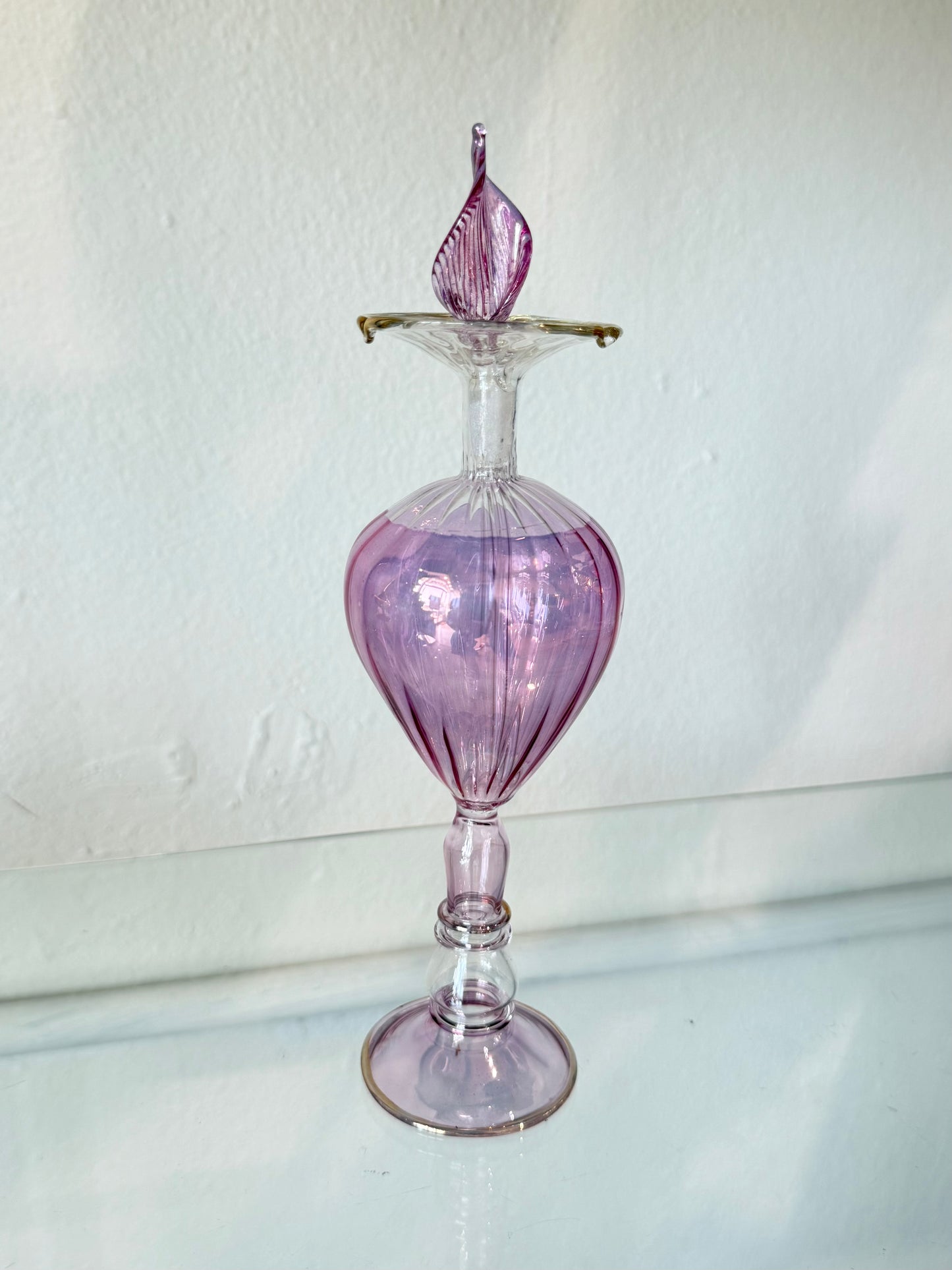 Egyptian Hand-Blown Glass Bottle