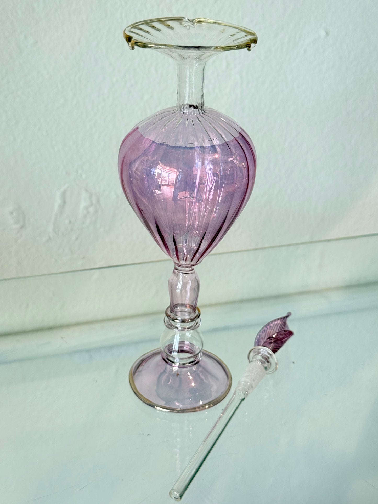 Egyptian Hand-Blown Glass Bottle