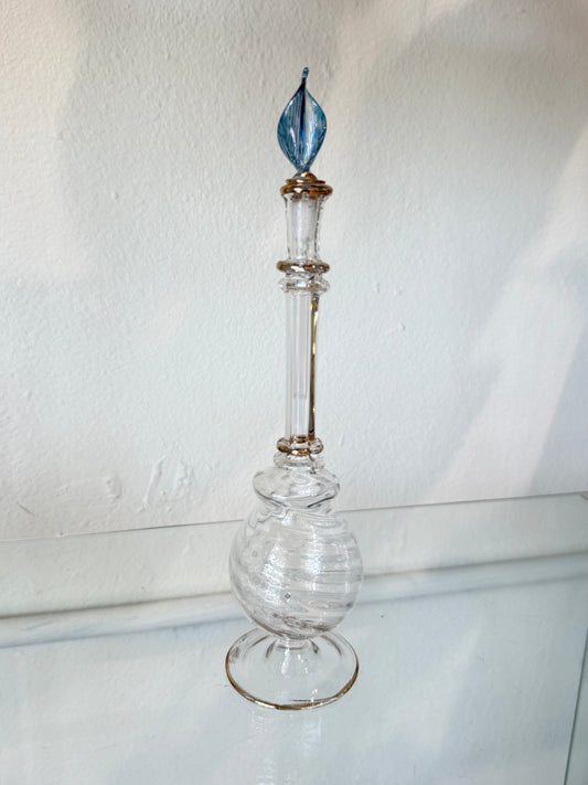 Egyptian Hand-Blown Glass Bottle