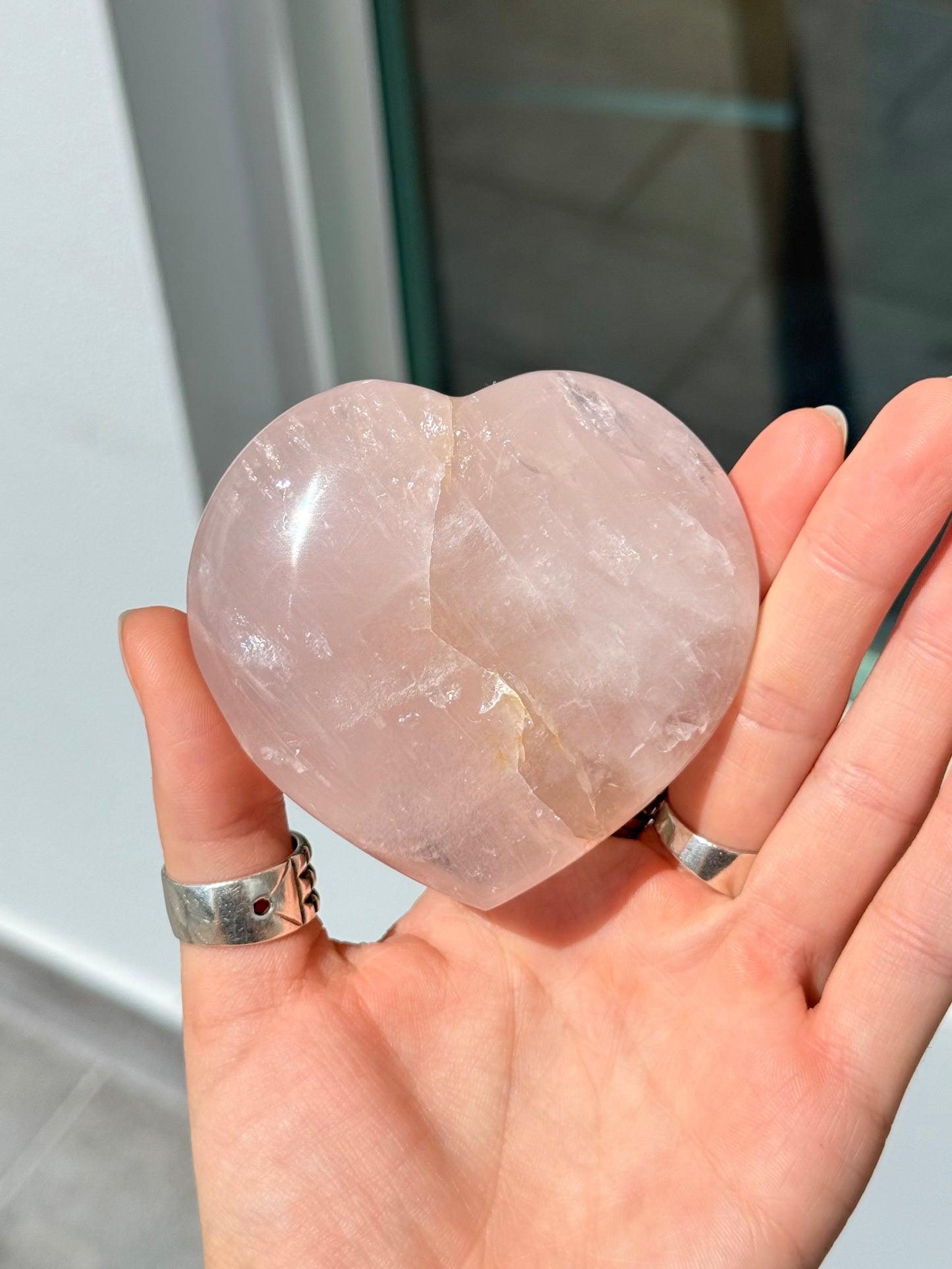 Rose Quartz Heart