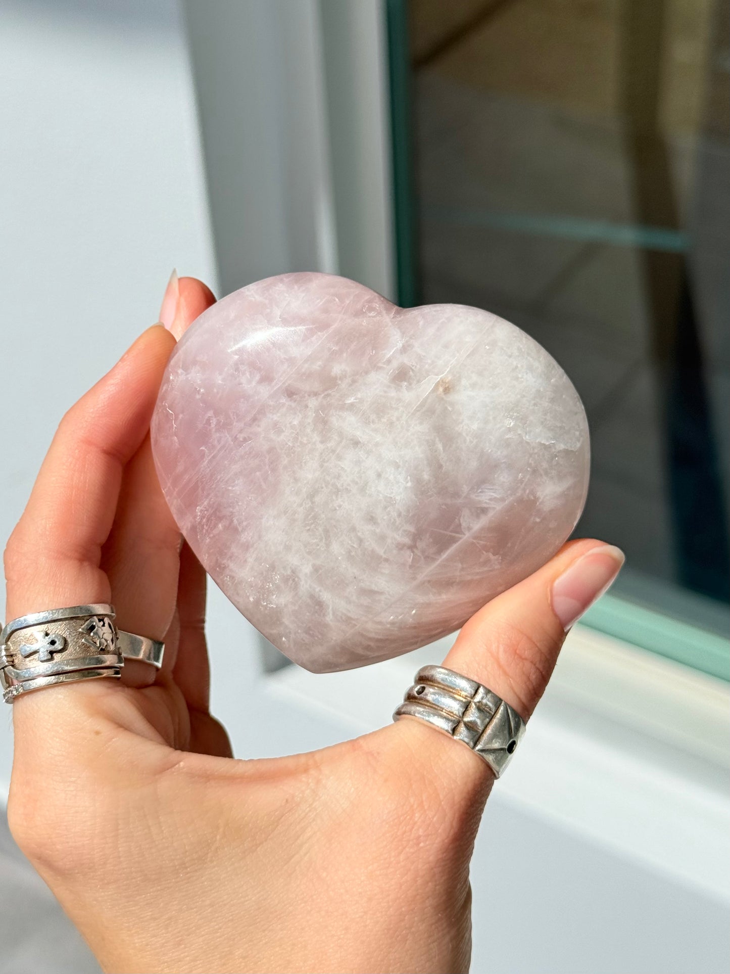 Rose Quartz Heart