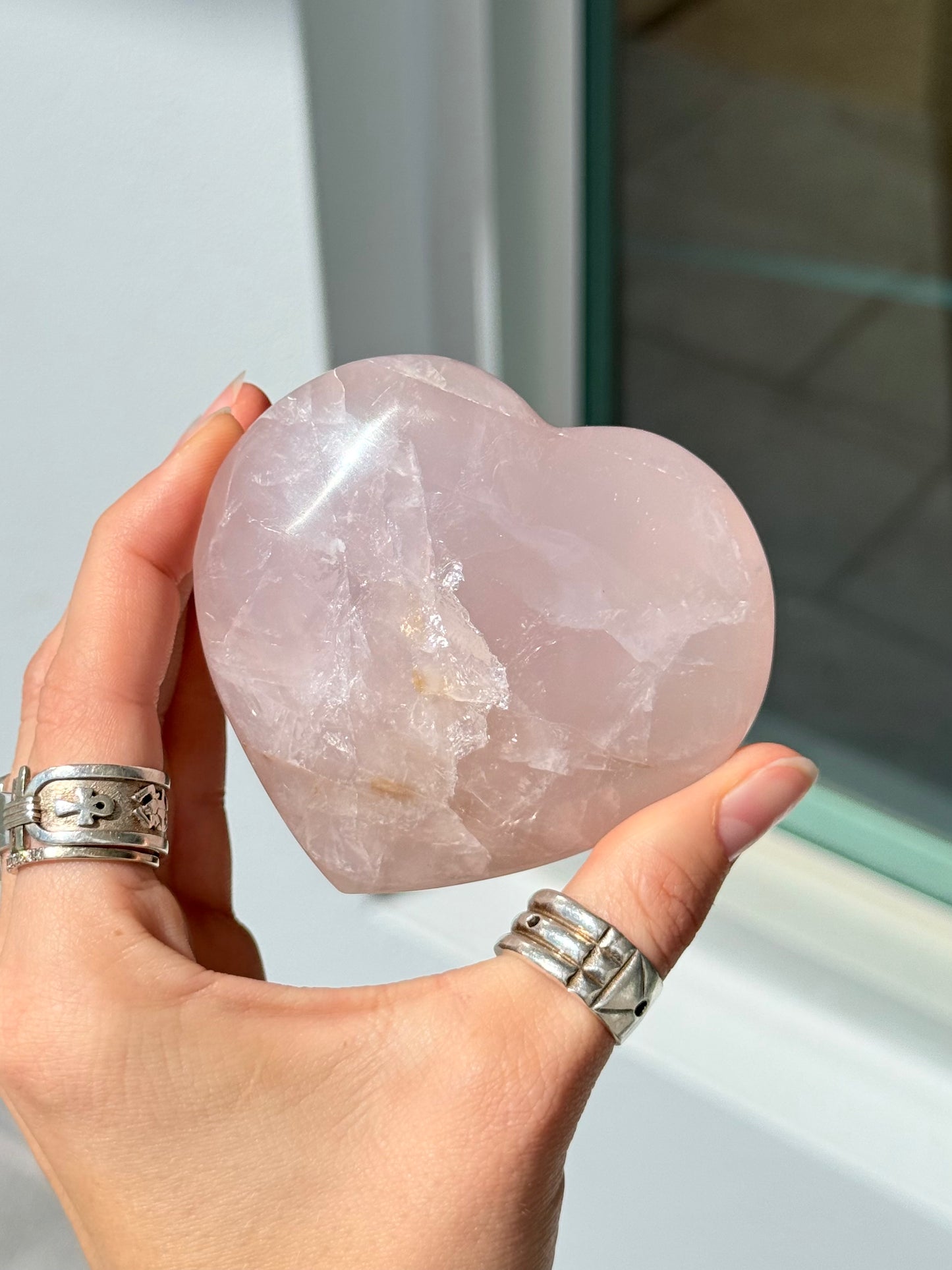 Rose Quartz Heart