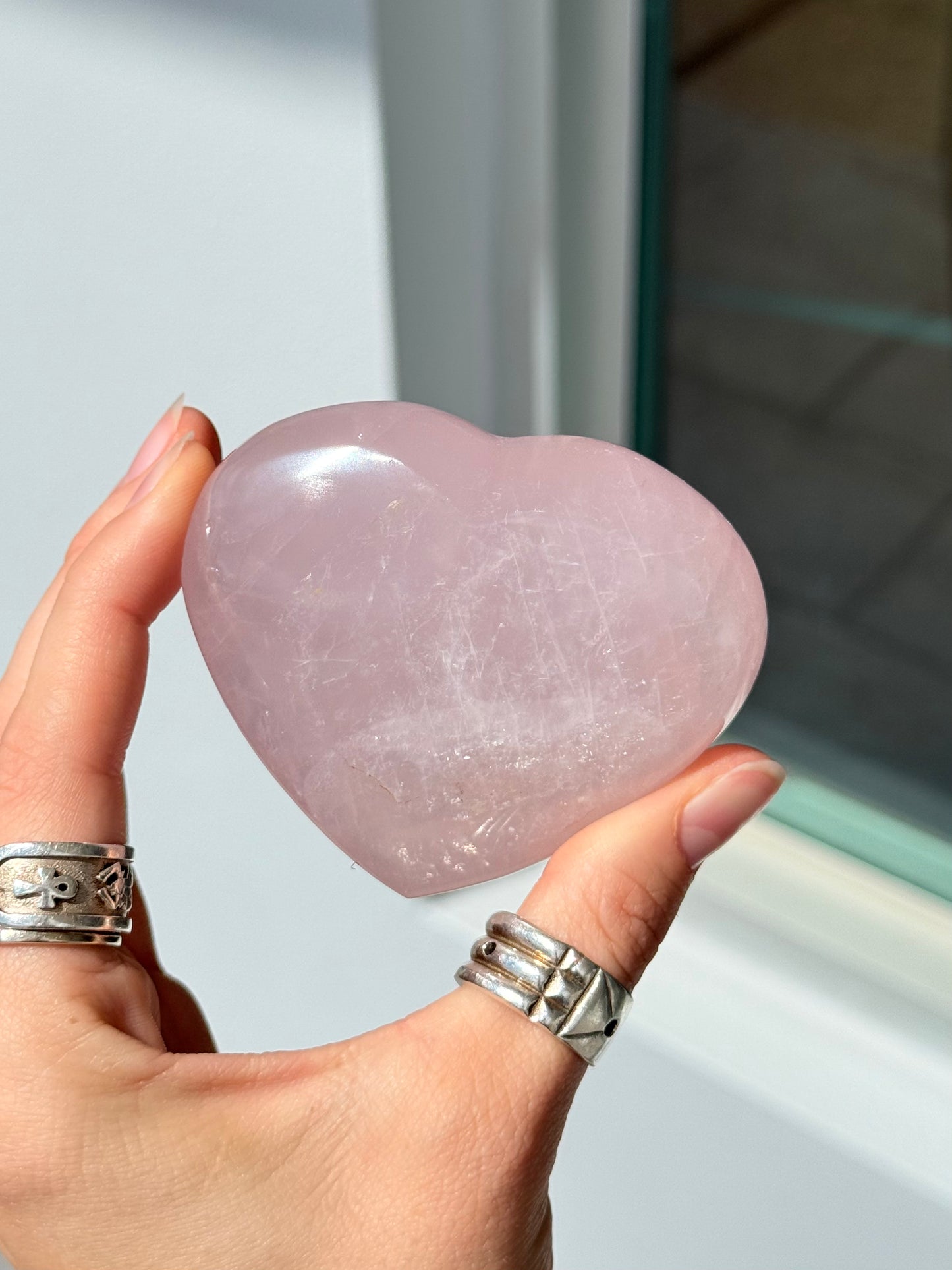 Rose Quartz Heart