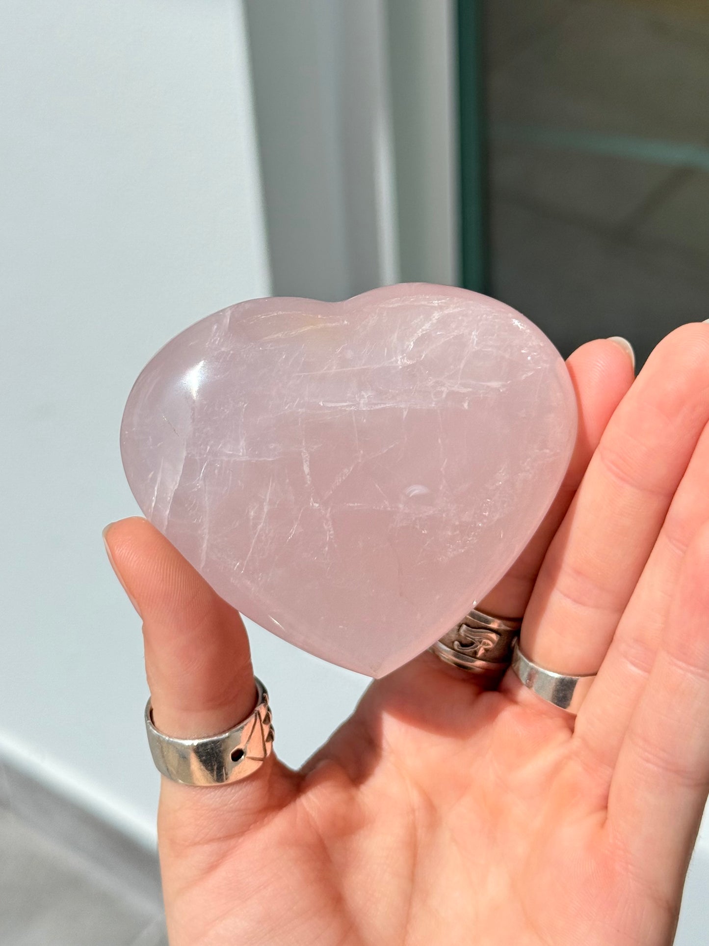 Rose Quartz Heart