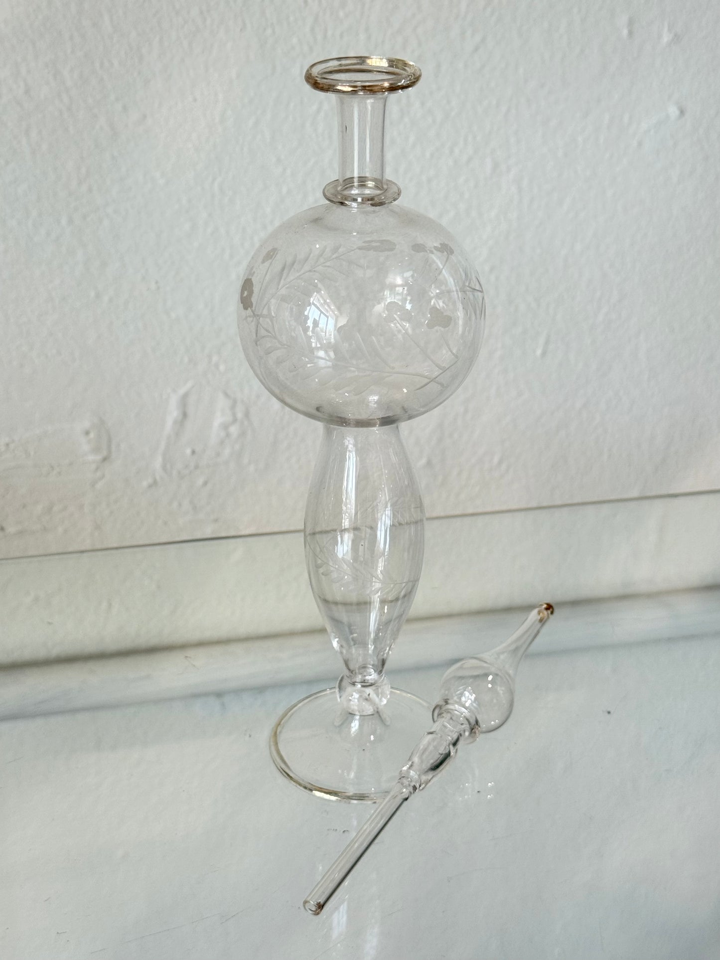 Egyptian Hand-Blown Glass Bottle