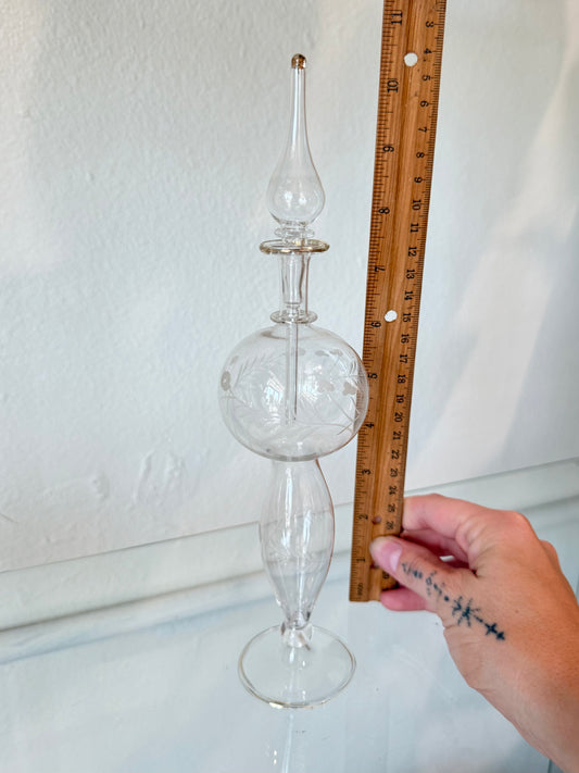 Egyptian Hand-Blown Glass Bottle