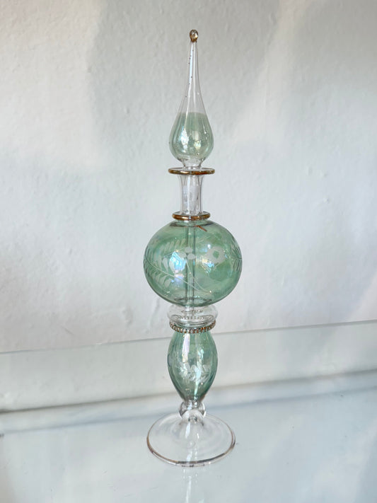 Egyptian Hand-Blown Glass Bottle