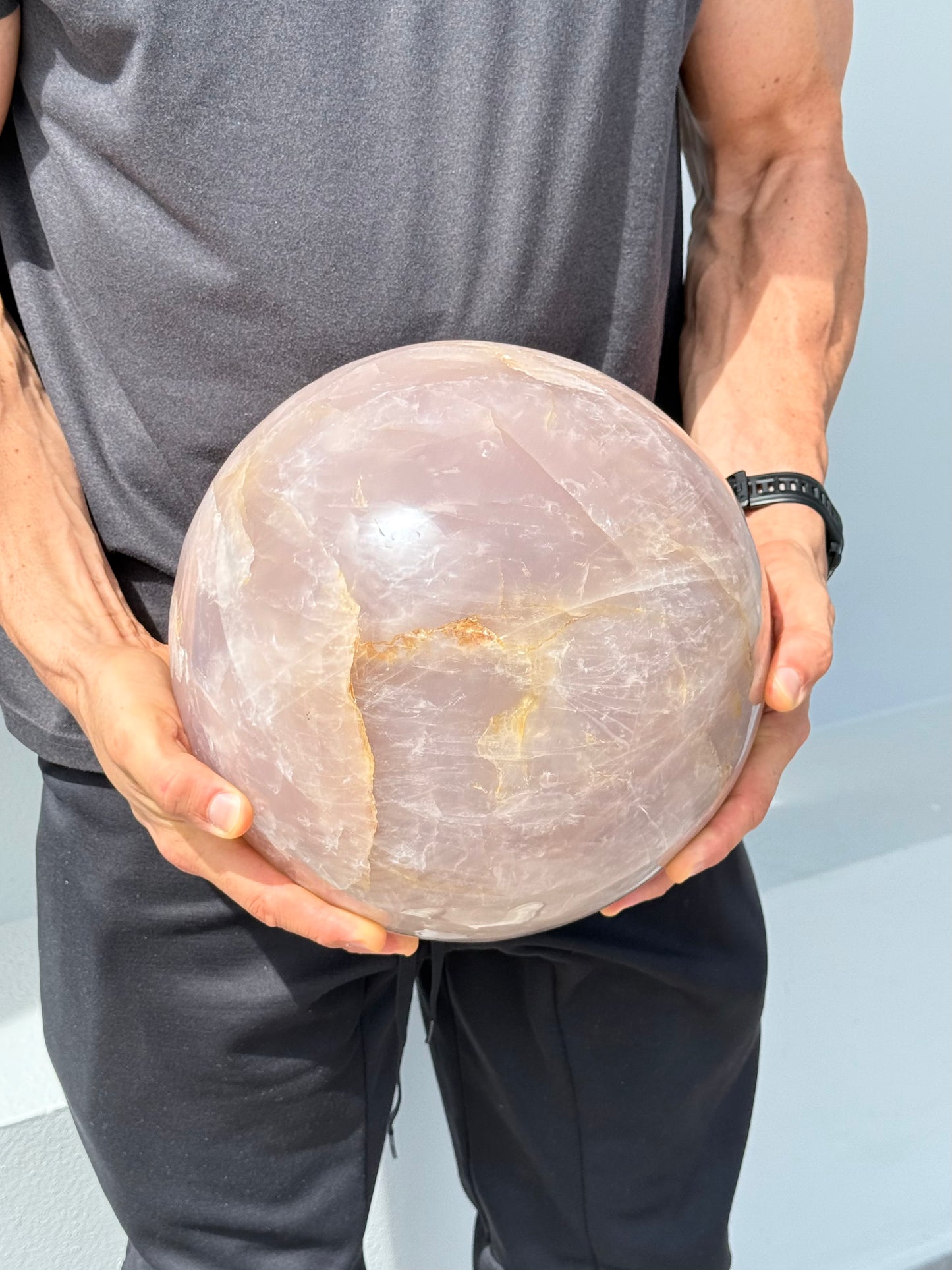 Lavender Rose Quartz Sphere