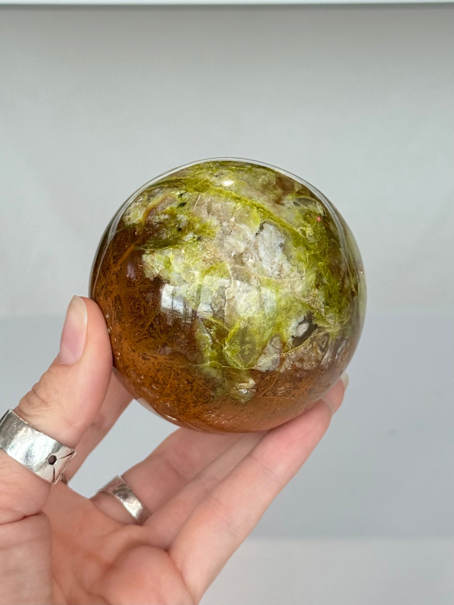 Green Opal In Matrix Sphere ( Madagascar )