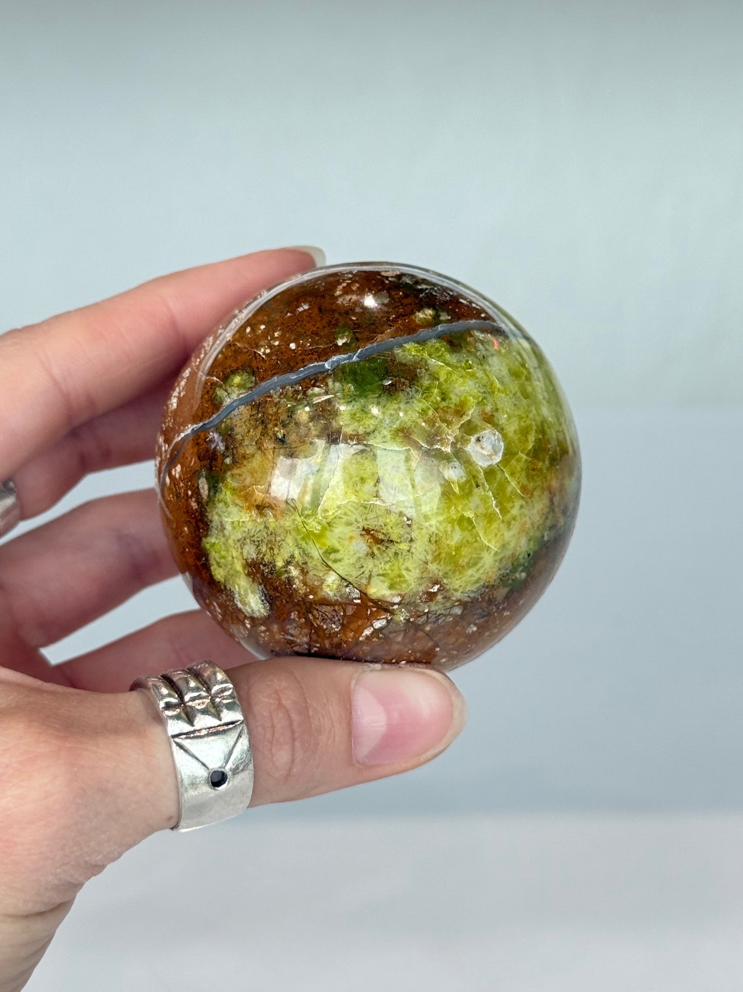 Green Opal In Matrix Sphere ( Madagascar )
