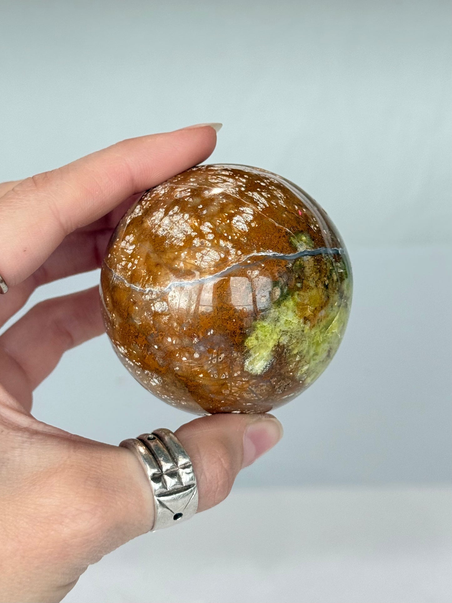 Green Opal In Matrix Sphere ( Madagascar )